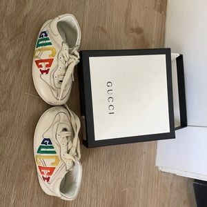 Baby Gucci shoes.